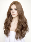 Brunette Wavy Lace Front Kanekalon Synthetic Wig LF7000