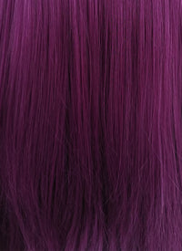 Straight Dark Purple Lace Front Synthetic Wig LFB029 - Wig Is Fashion Australia