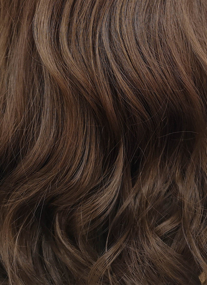 Dark Brown Wavy Lace Front Synthetic Wig LFB1265 - Wig Is Fashion Australia