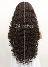 Brunette Spiral Curly Lace Front Synthetic Wig LFB169 - Wig Is Fashion Australia