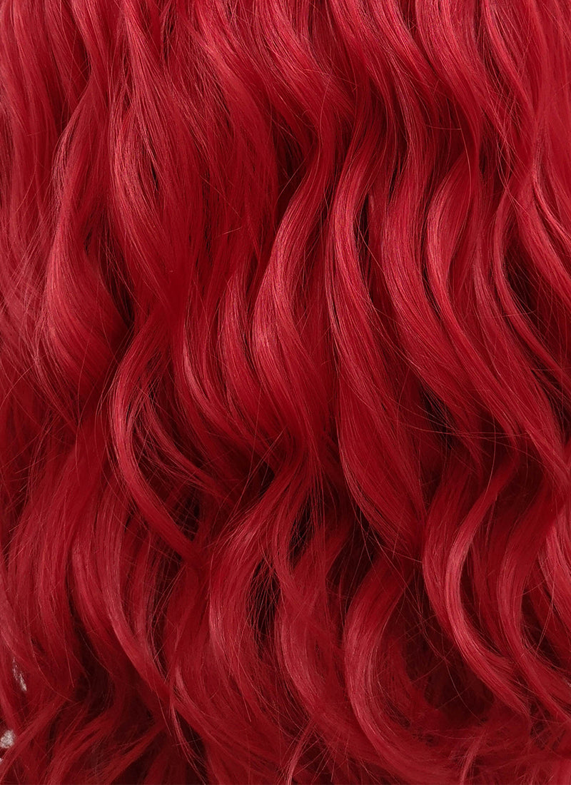 Wavy Red Lace Front Synthetic Wig LFB355 - Wig Is Fashion Australia