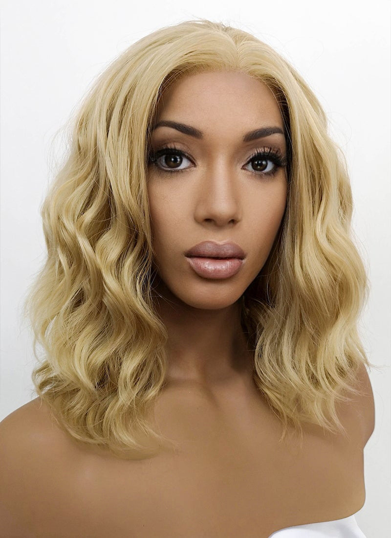 Blonde Wavy Lace Front Synthetic Wig LFB418