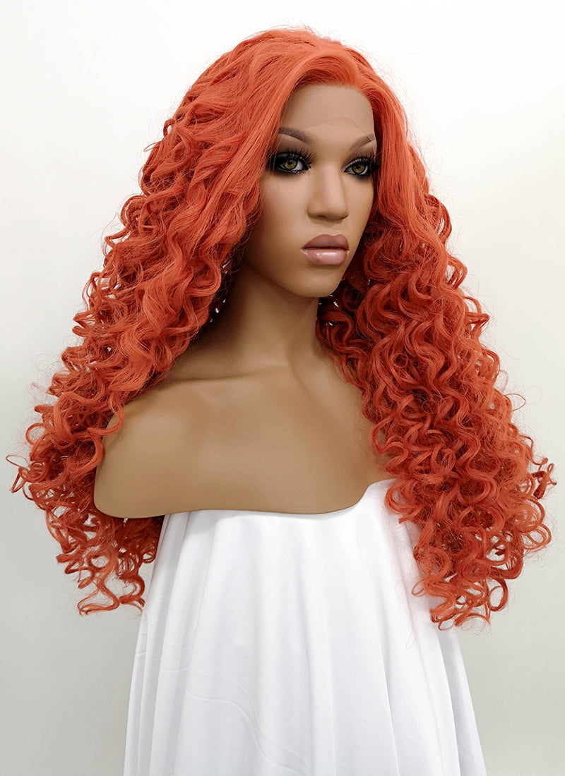 Ginger Spiral Curly Lace Front Synthetic Wig LFB663J - Wig Is Fashion Australia