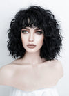 Black Spiral Curly Lace Front Synthetic Wig LF166A