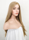 Ash Blonde Straight Lace Front Kanekalon Synthetic Wig LFK1281