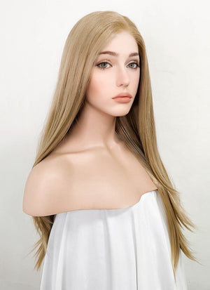 Ash Blonde Straight Lace Front Kanekalon Synthetic Wig LFK1281