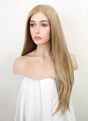 Ash Blonde Straight Lace Front Kanekalon Synthetic Wig LFK1281