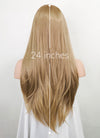 Ash Blonde Straight Lace Front Kanekalon Synthetic Wig LFK1281