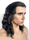 Marvel Loki Black Wavy Lace Front Synthetic Men's Wig LFK5554