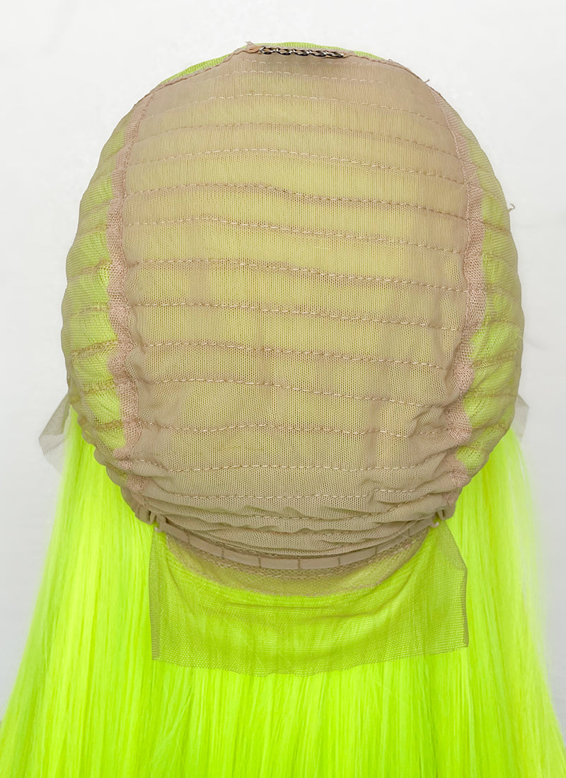 Neon Green Straight 13" x 6" Lace Top Synthetic Wig LFS020