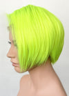 Neon Green Straight Bob 13" x 6" Lace Top Synthetic Wig LFS032