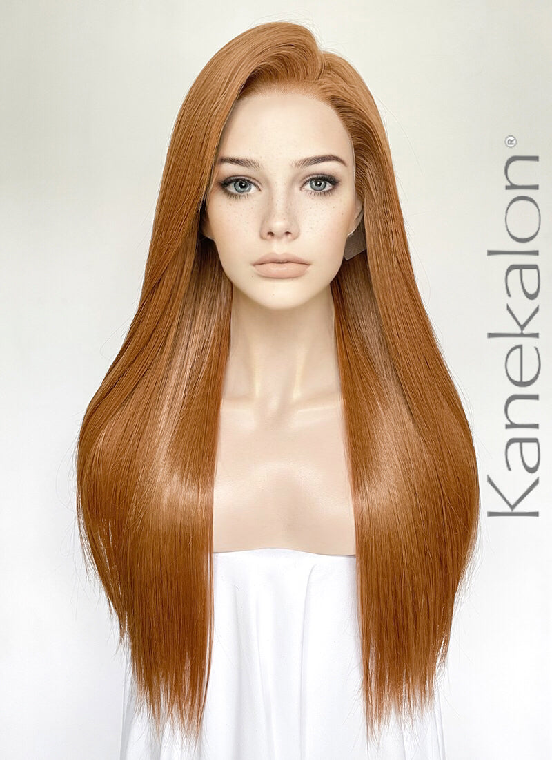 Ginger Straight 13" x 6" Lace Top Kanekalon Synthetic Hair Wig LFS034