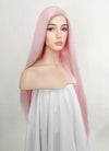 Pastel Pink Straight Lace Front Synthetic Wig LN6013
