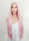 Pastel Pink Straight Lace Front Synthetic Wig LN6013