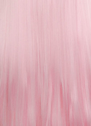 Pastel Pink Straight Lace Front Synthetic Wig LN6013