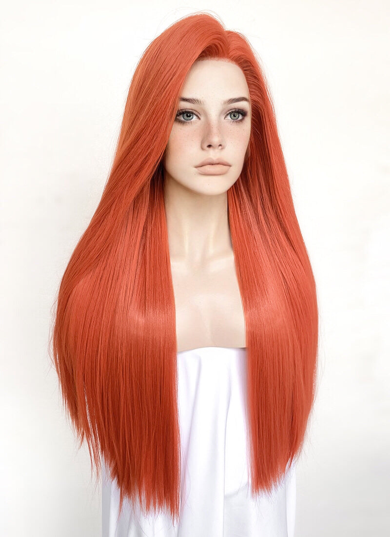 Ginger Straight Yaki Lace Front Synthetic Wig LN6028