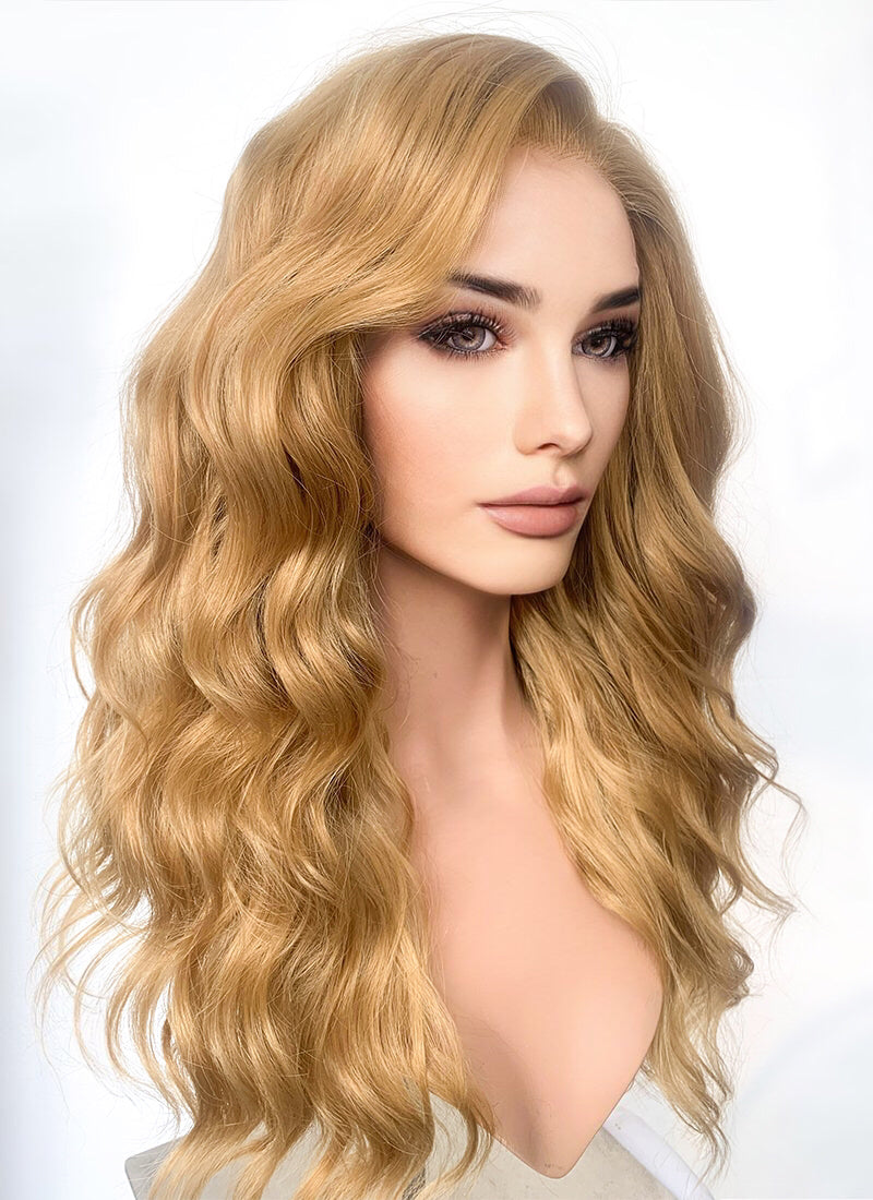 Golden Blonde Wavy Lace Front Synthetic Wig LW4026