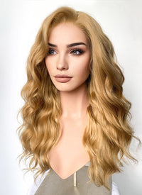 Golden Blonde Wavy Lace Front Synthetic Wig LW4026