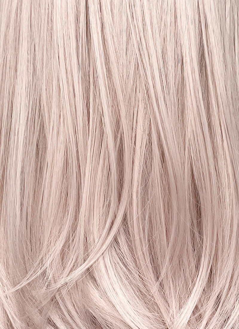 Pastel Pale Plum Wavy Lace Front Synthetic Wig LW4028