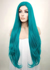 Straight Turquoise Blue Lace Front Synthetic Wig LW714A
