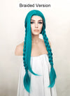 Straight Turquoise Blue Lace Front Synthetic Wig LW714A