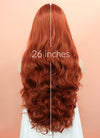 Ginger Wavy Lace Front Synthetic Wig LW735 - Wig Is Fashion Australia