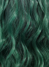 Green With Dark Roots Wavy Bob Synthetic Wig NL016