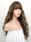 Brunette Mixed Blonde Curly Synthetic Wig NS034