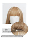Blonde Wavy Synthetic Hair Wig NS045