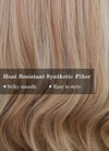 Blonde Wavy Synthetic Hair Wig NS045