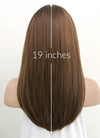 Chestnut Brown With Dark Roots Straight Synthetic Wig NS050 - Wig Is Fashion Australia