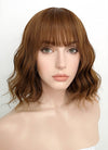 Chestnut Brown Wavy Bob Synthetic Wig NS113