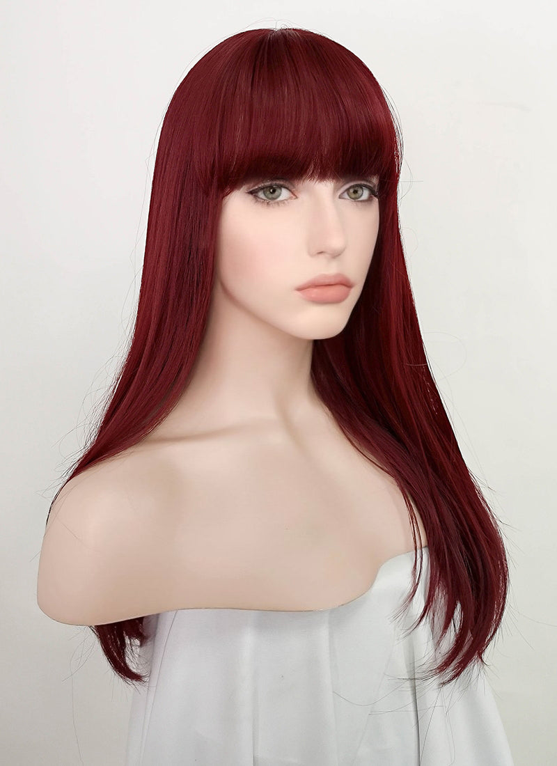 Red Straight Synthetic Wig NS213