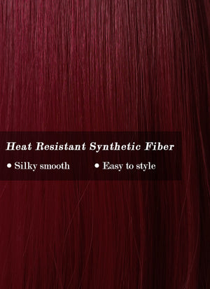 Red Straight Synthetic Wig NS213