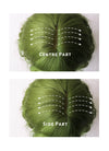 Green Wavy Synthetic Wig NS227