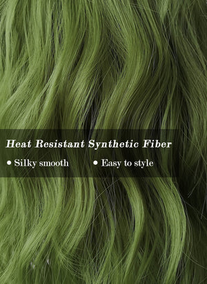 Green Wavy Synthetic Wig NS227