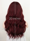 Burgundy Red Wavy Synthetic Wig NS231