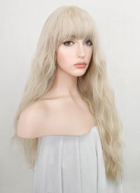 Light Blonde Wavy Synthetic Wig NS232