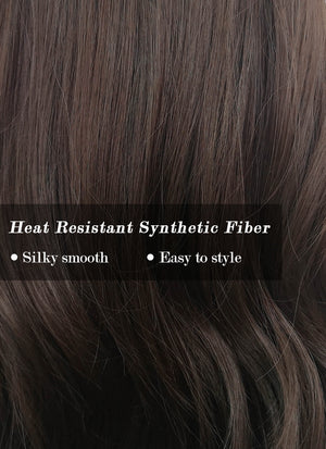Brunette Wavy Synthetic Hair Wig NS291