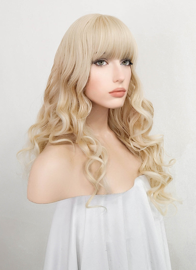 Blonde Wavy Bob Synthetic Wig NS320
