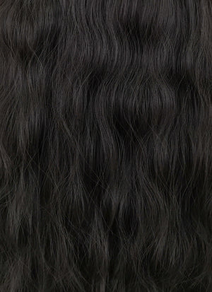 Black Wavy Synthetic Wig NS347
