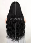 Black Wavy Synthetic Hair Wig NS354