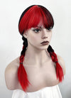 Black Red Ombre Synthetic Wig NS408A
