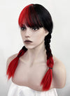 Black Red Ombre Synthetic Wig NS408A