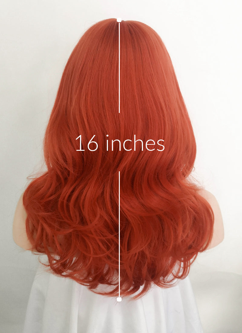 Ginger Wavy Synthetic Hair Wig NS410