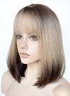 Blonde Brown Ombre Straight Bob Synthetic Wig NS419