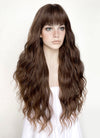 Two Tone Brown Wavy Synthetic Hair Wig NS422