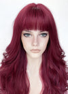 Reddish Purple Wavy Synthetic Hair Wig NS423