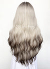 Blonde Mixed Brown With Dark Roots Wavy Synthetic Wig NS430