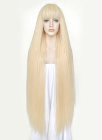 Blonde Yaki Straight Synthetic Hair Wig NS433